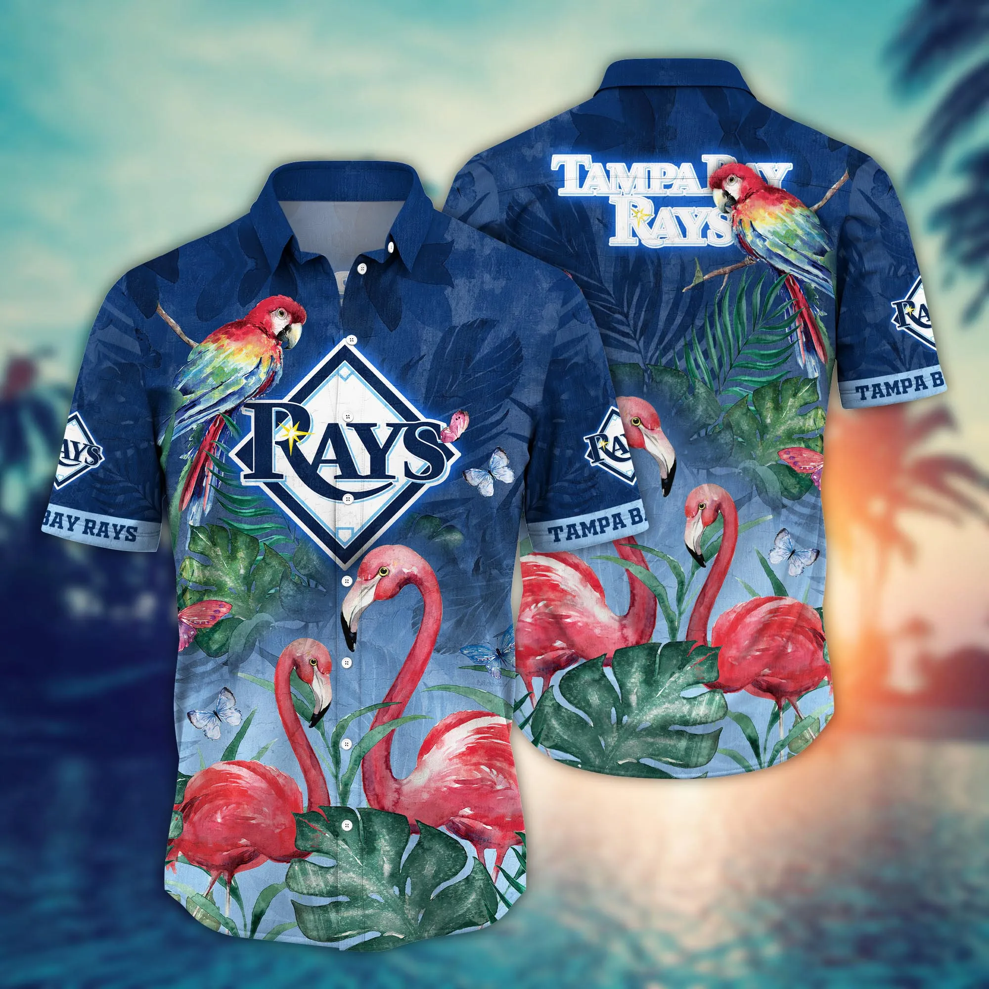 Tampa Bay Rays MLB Hawaiian Shirt Pool Parties Aloha Shirt
