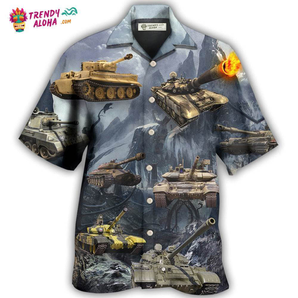 Tank Style With Dark Style Hawaiian Shirt – Trendy Aloha