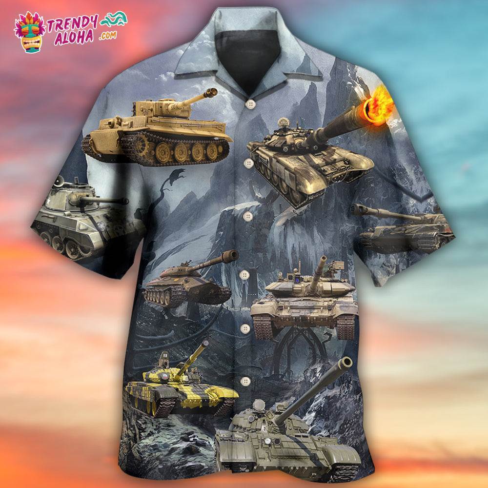 Tank Style With Dark Style Hawaiian Shirt – Trendy Aloha