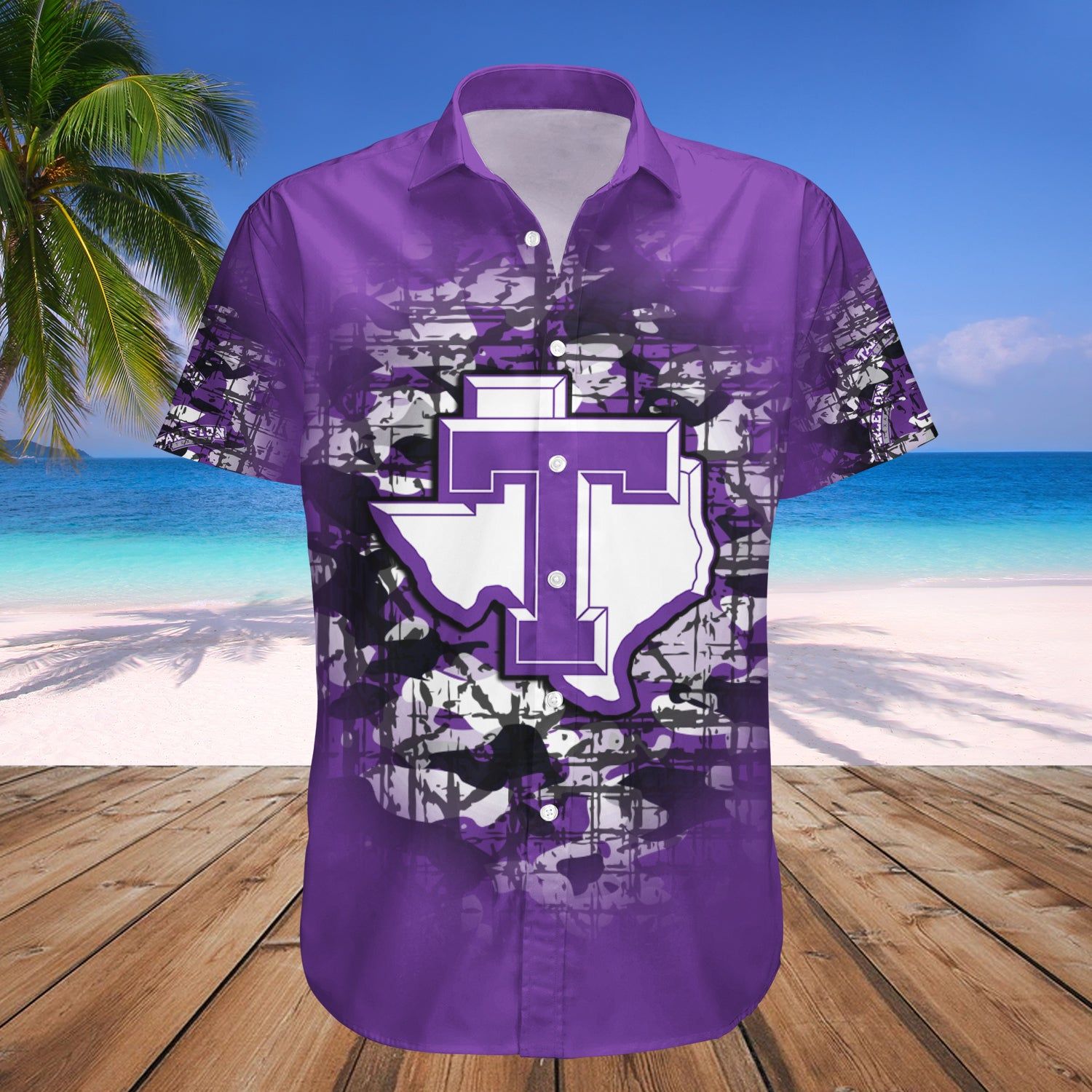 Tarleton State Texans Hawaii Shirt Camouflage Vintage – NCAA