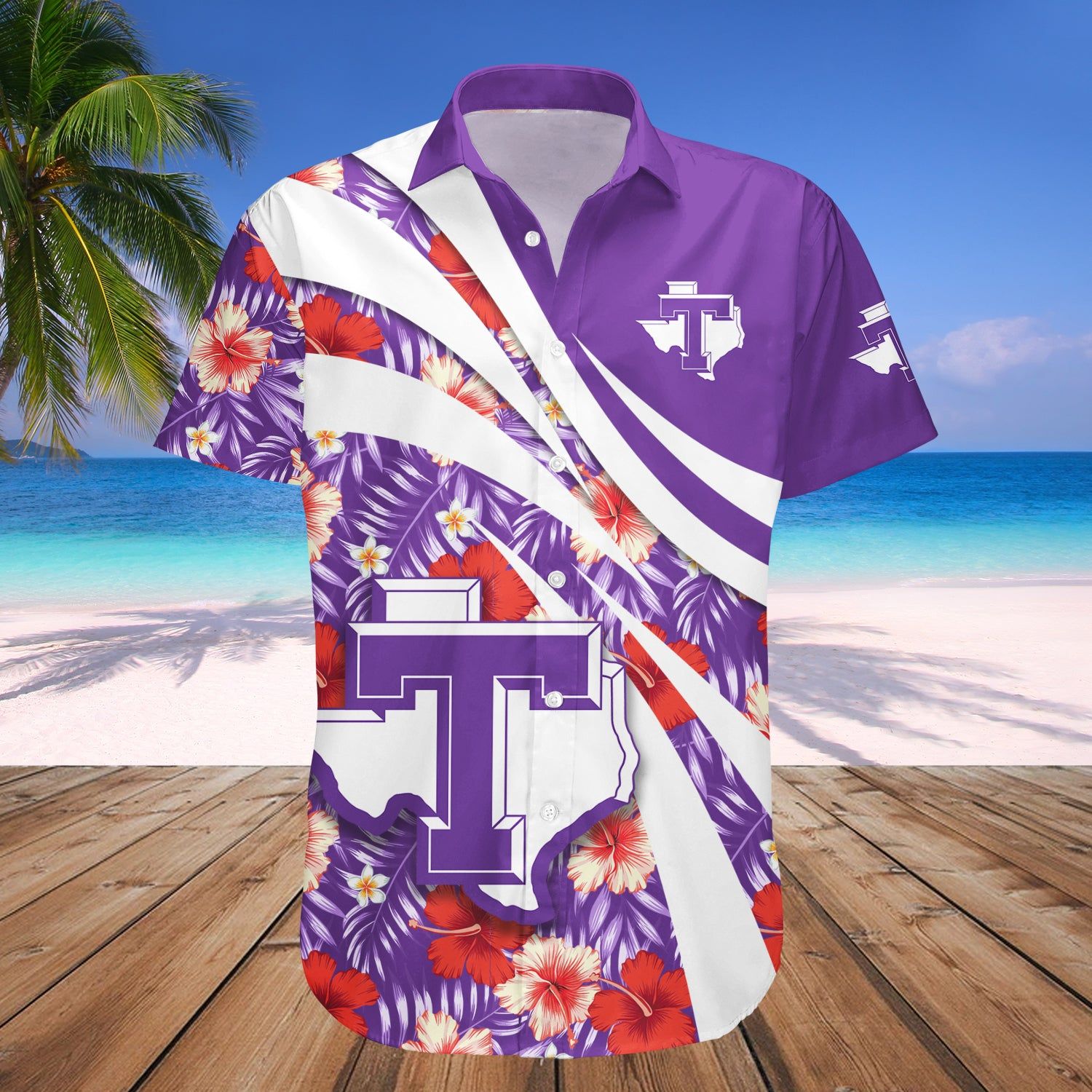 Tarleton State Texans Hawaii Shirt Hibiscus Sport Style – NCAA