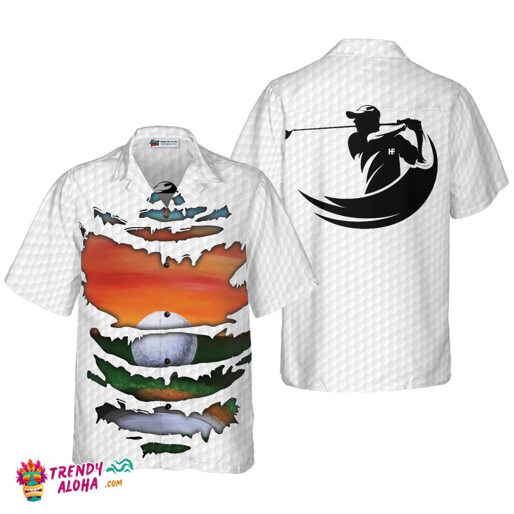 Tattered Golf Shirt Hawaiian Shirt Tattered Golf Shirt Hawaiian Shirt