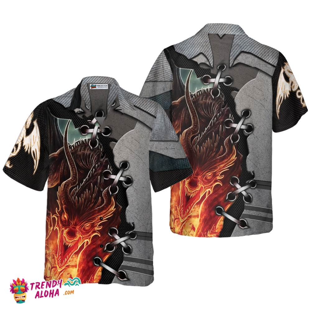 Tattoo And Dungeon Dragon Hawaiian Shirt
