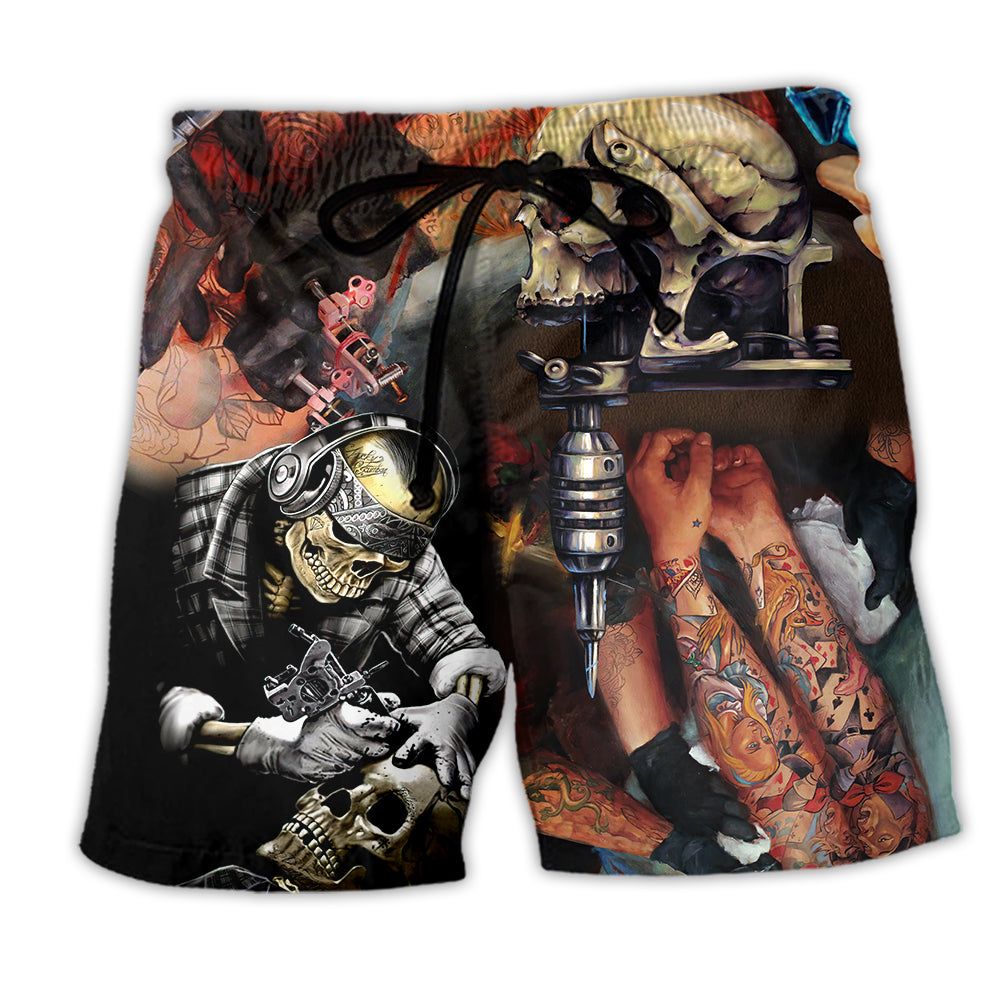 Tattoo I’m The Tattoo Artist You Wish You Went To Trendy Aloha Hawaiian Beach Shorts