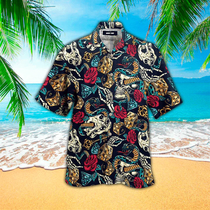Tattoo Skull And Snake Amazing Aloha Hawaiian Shirt Summer Gifts