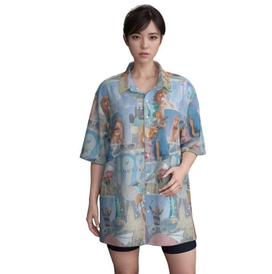 Taylor Swift Concert-Ready Hawaiian Shirt – Tropical Floral Summer Style