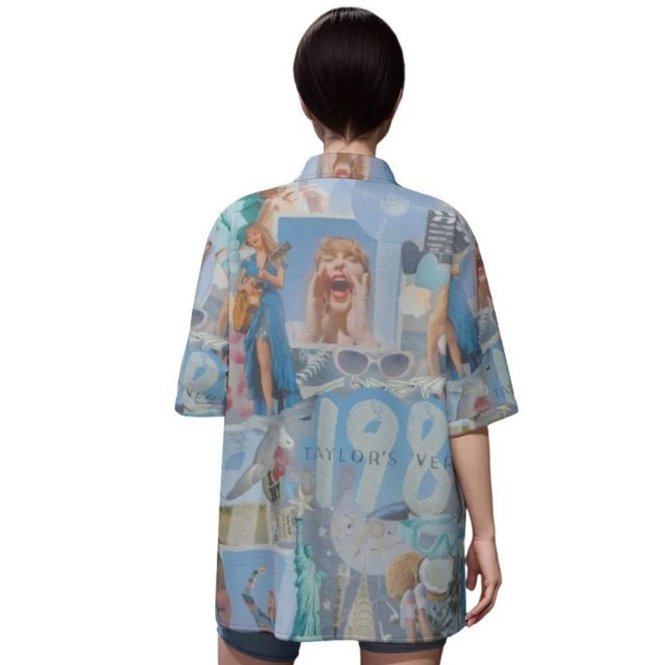 Taylor Swift Concert-Ready Hawaiian Shirt – Tropical Floral Summer Style