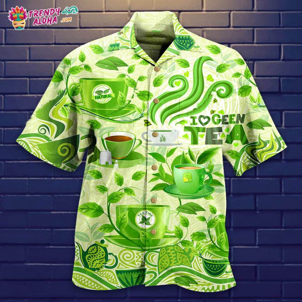 Tea Love Green Tea Hawaiian Shirt – Trendy Aloha