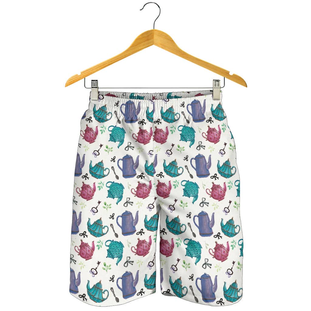 Tea Pots Pattern Print Design 05 For Men Women Kid Shorts
