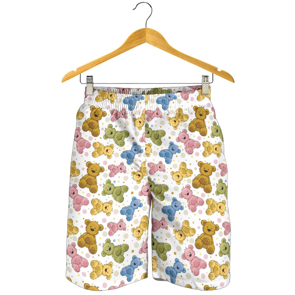 Teddy Bear Pattern Print Design 01 For Men Women Kid Shorts