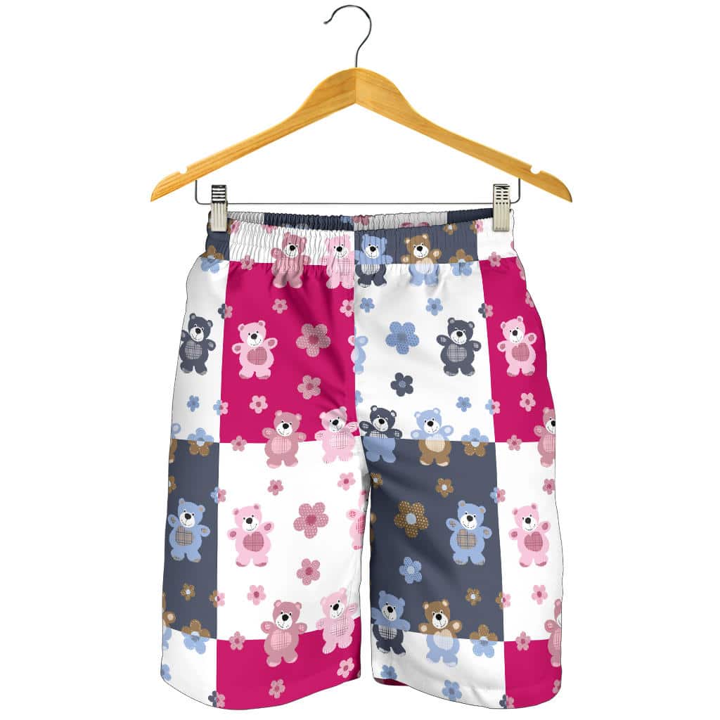 Teddy Bear Pattern Print Design 03 For Men Women Kid Shorts