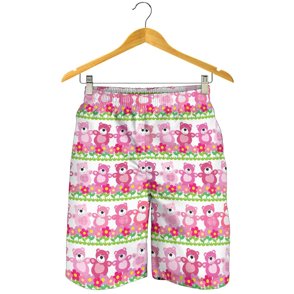Teddy Bear Pattern Print Design 04 For Men Women Kid Shorts