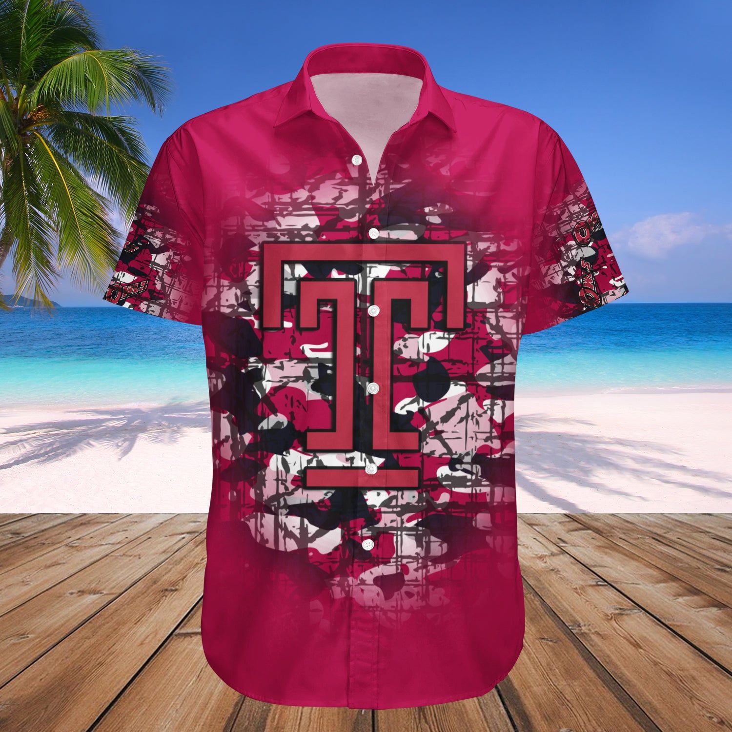 Temple Owls Hawaii Shirt Camouflage Vintage – NCAA