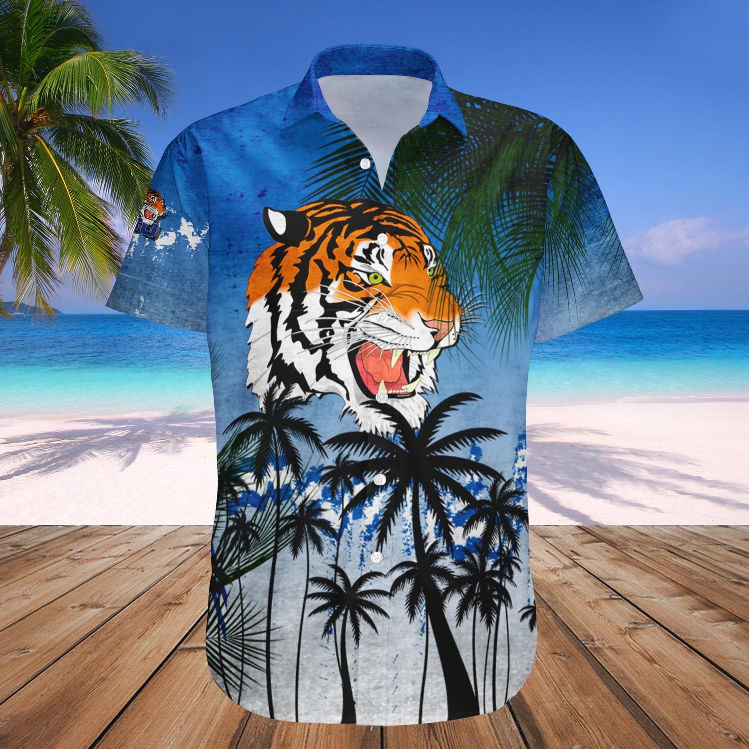 Tennessee State Tigers Hawaii Shirt Coconut Tree Tropical Grunge – NCAA