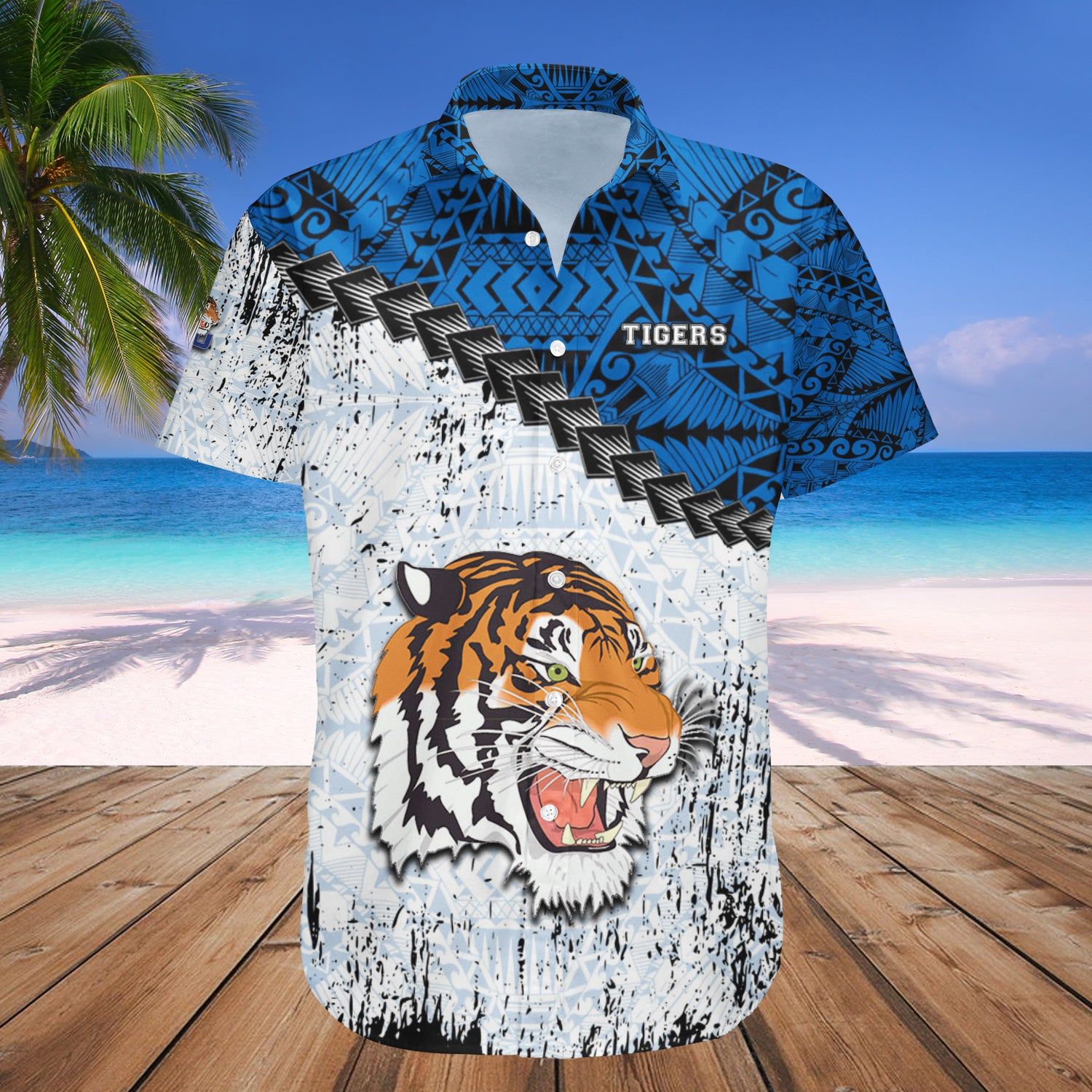 Tennessee State Tigers Hawaii Shirt Grunge Polynesian Tattoo – NCAA