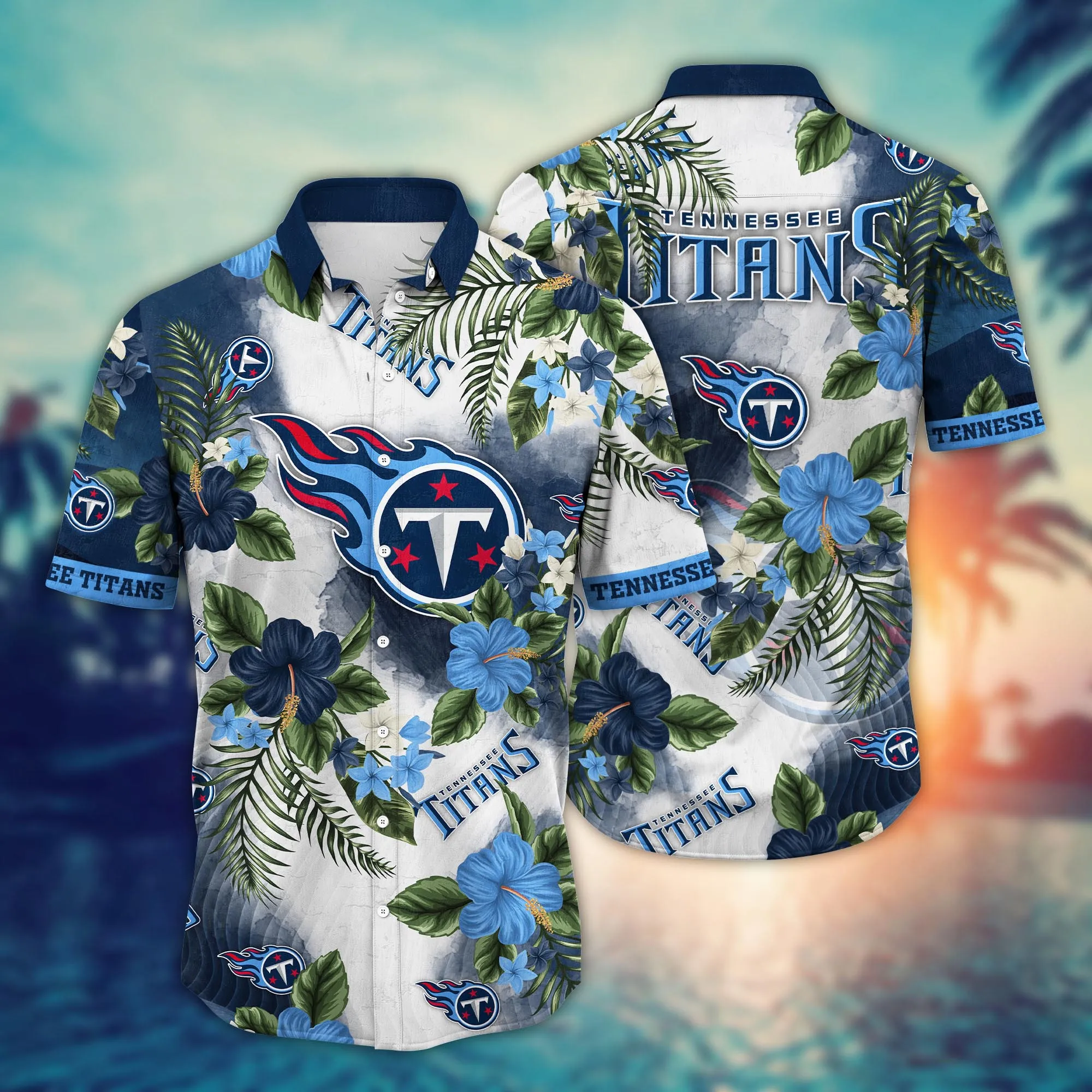 Tennessee Titans NFL Hawaiian Shirt Garden Partiestime Aloha Shirt Tennessee Titans NFL Hawaiian Shirt Garden Partiestime Aloha Shirt