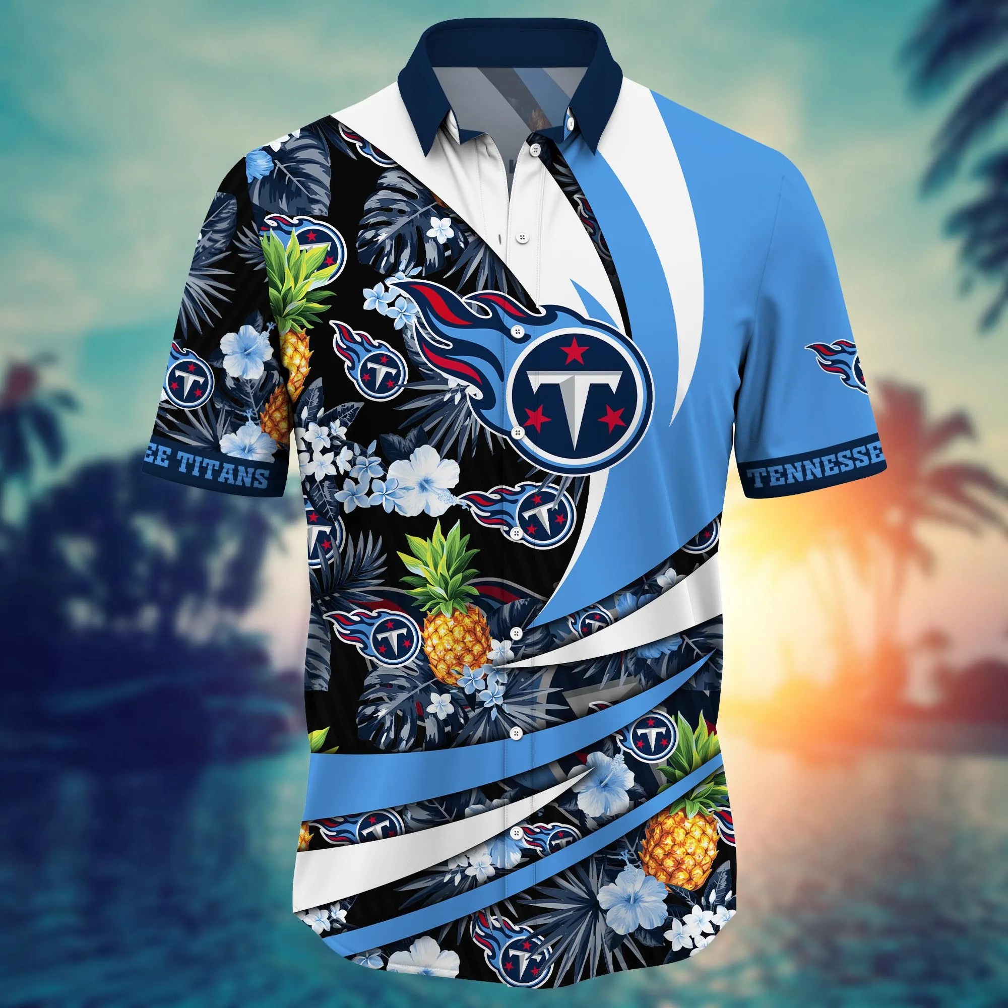 Tennessee Titans NFL Hawaiian Shirt Solstice Aloha Shirt