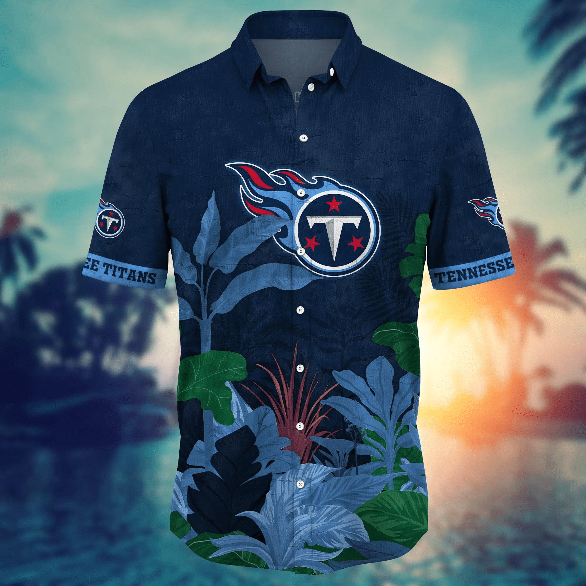 Tennessee Titans NFL Hawaiian Shirt Summertime Footie Shirts