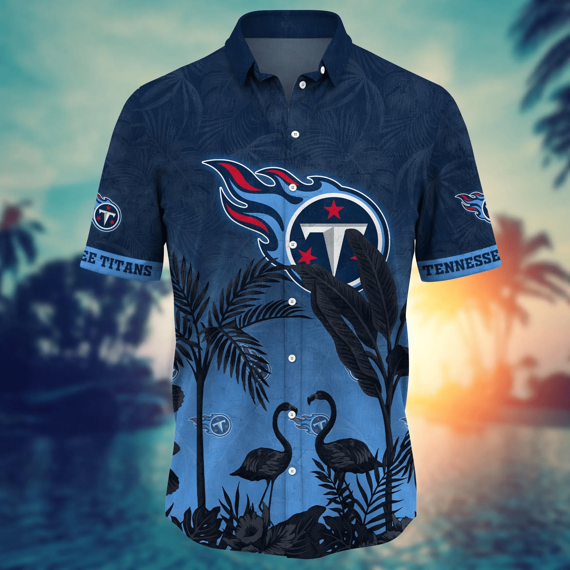 Tennessee Titans NFL Hawaiian Shirt Vacation Spotstime Aloha Shirt