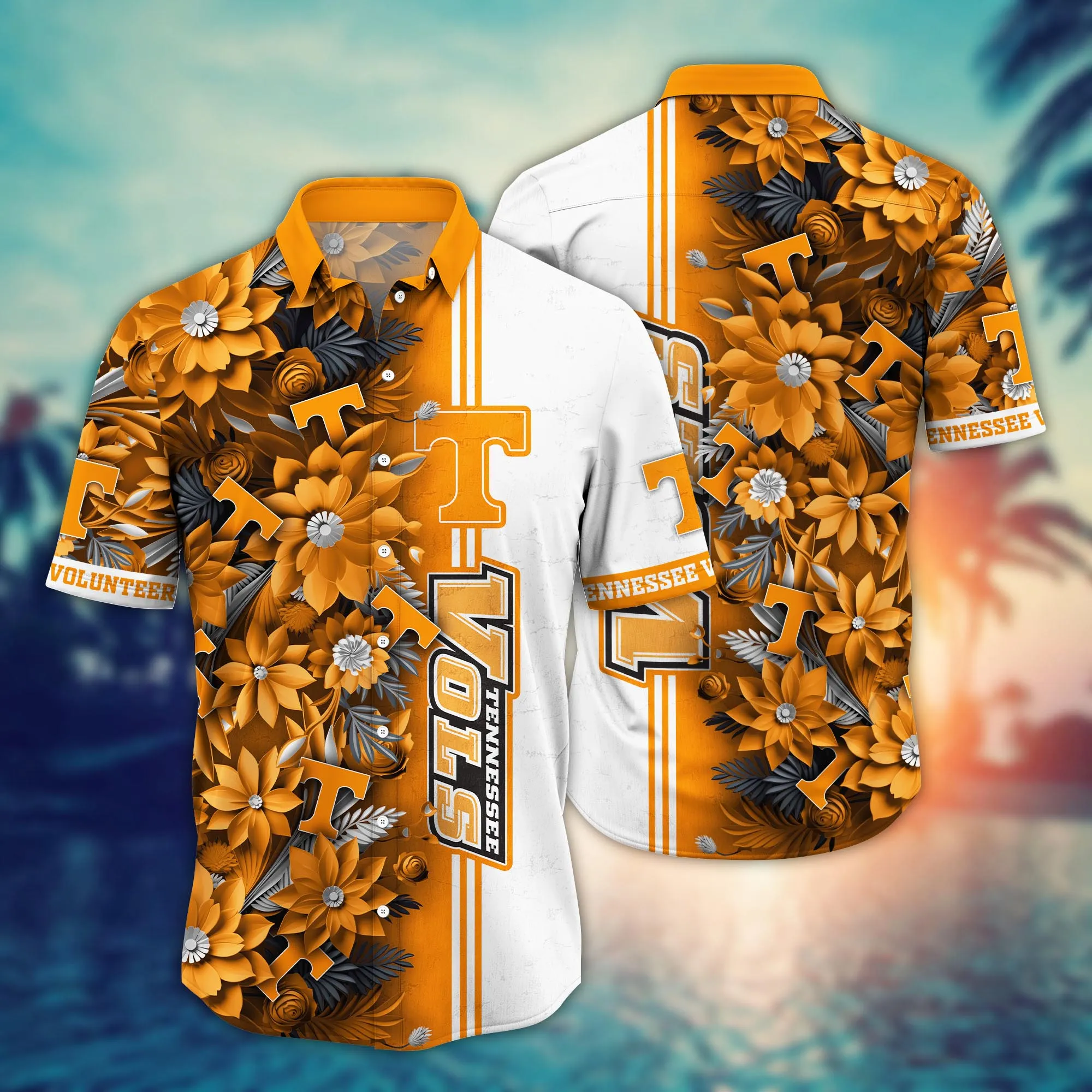 Tennessee Volunteers NCAA Hawaiian Shirt Custom Hammocks Aloha Shirt