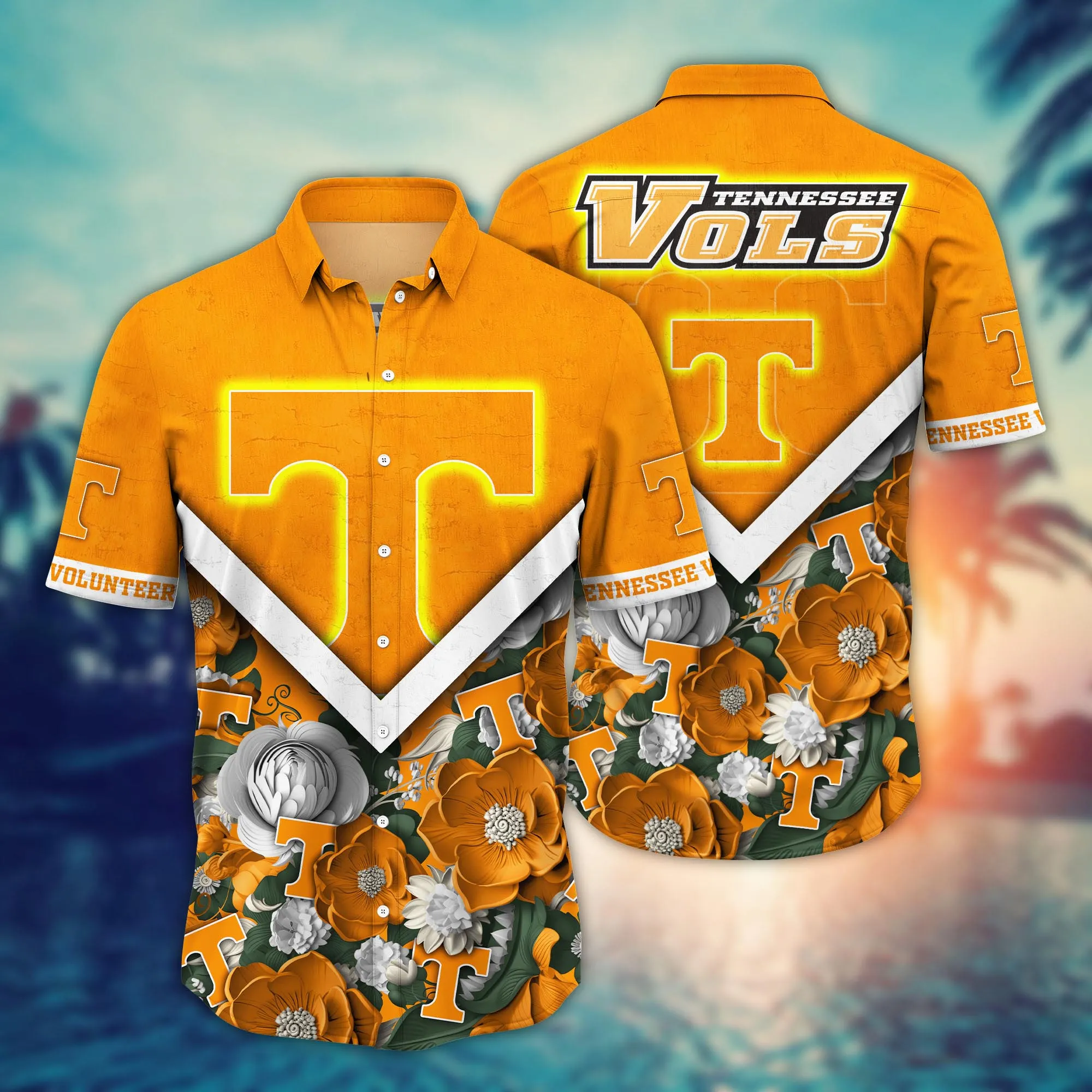 Tennessee Volunteers NCAA Hawaiian Shirt Custom July Dribbling Game Shirts Tennessee Volunteers NCAA Hawaiian Shirt Custom July Dribbling Game Shirts