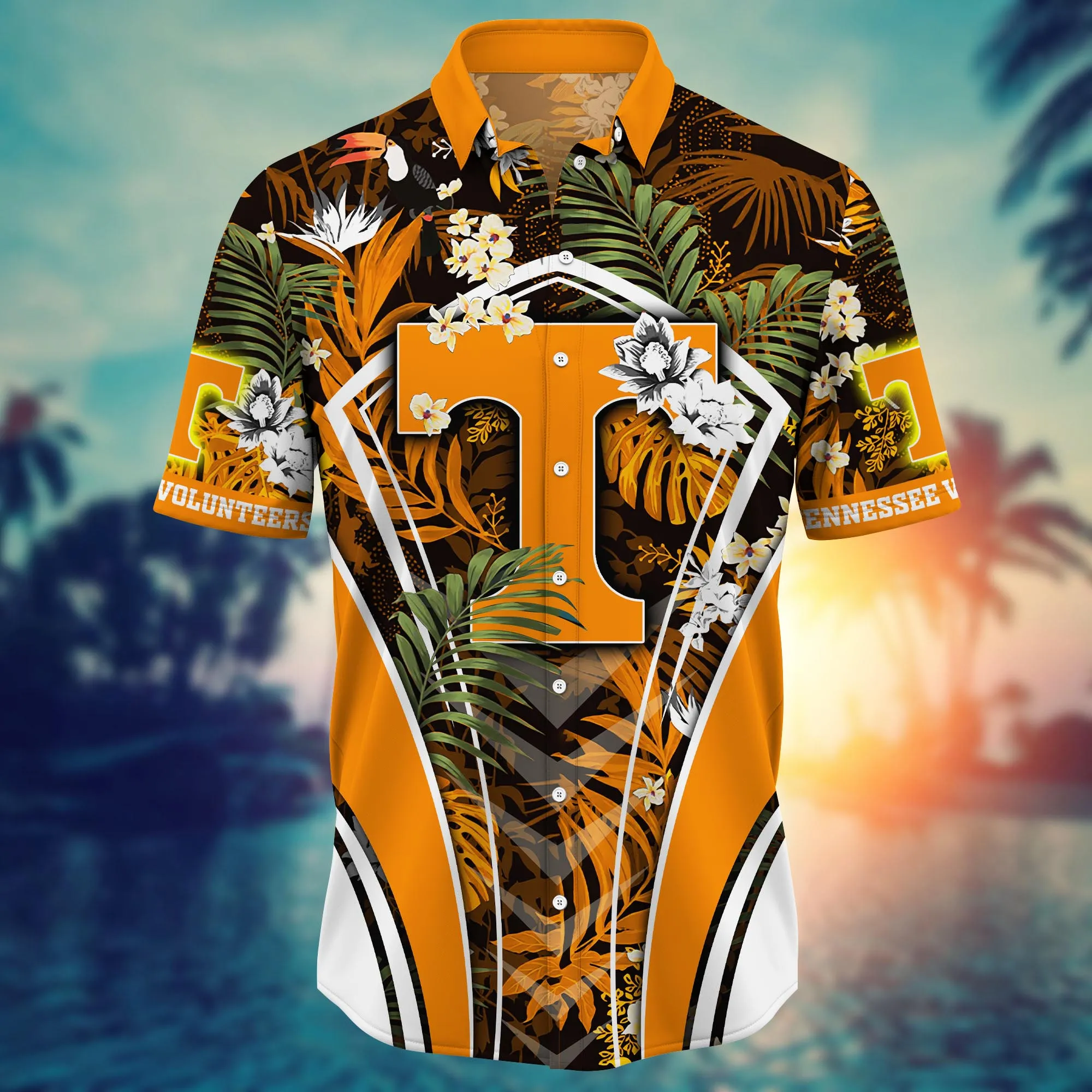 Tennessee Volunteers NCAA Hawaiian Shirt Hot Sands Aloha Shirt