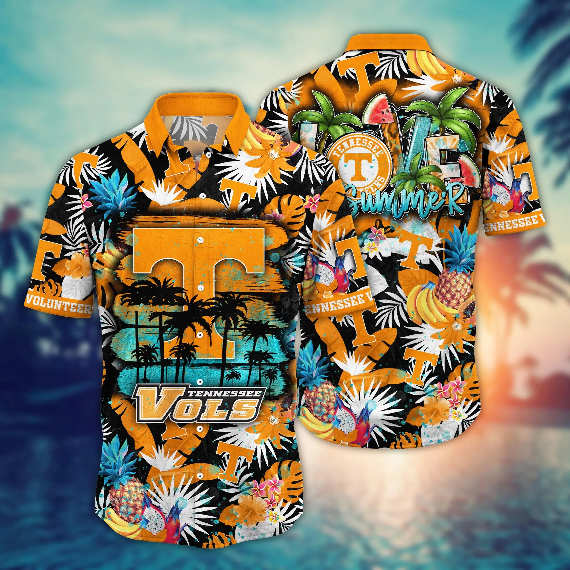 Tennessee Volunteers NCAA Hawaiian Shirt Lush Greenerytime Aloha Shirt Tennessee Volunteers NCAA Hawaiian Shirt Lush Greenerytime Aloha Shirt