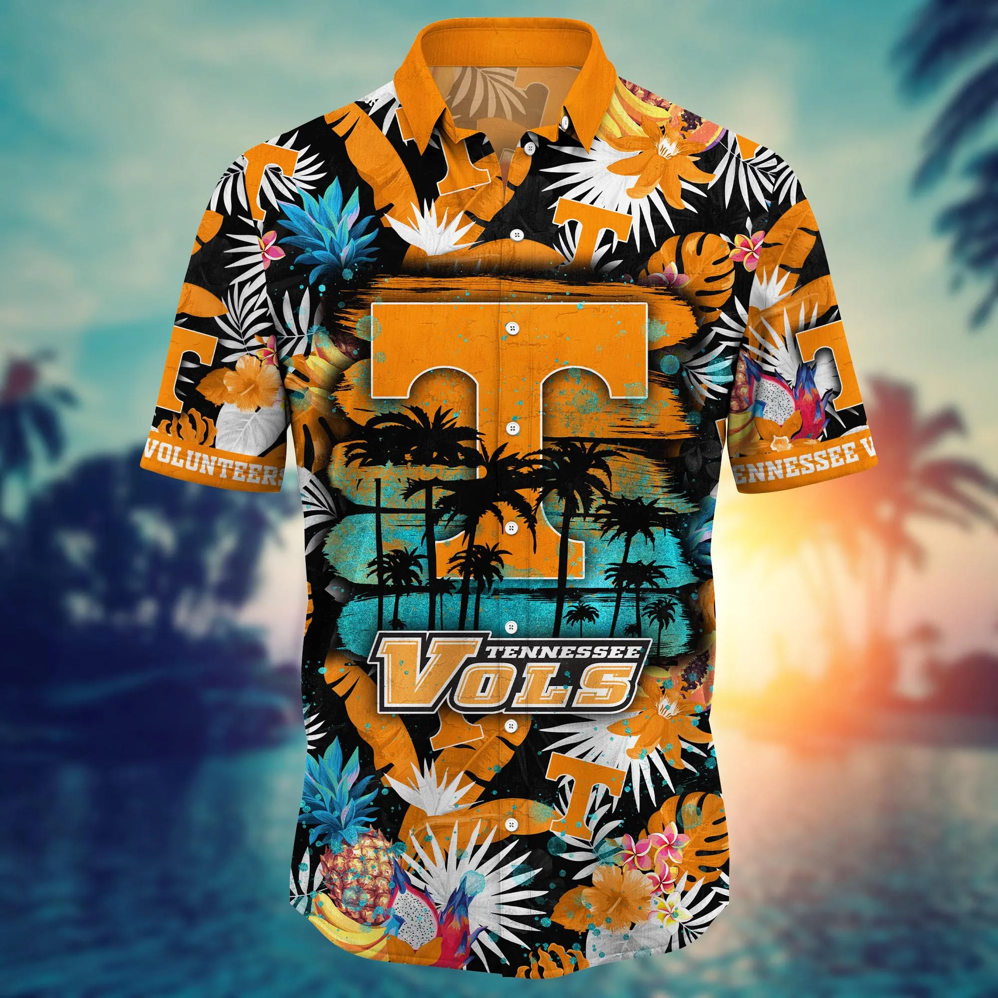 Tennessee Volunteers NCAA Hawaiian Shirt Lush Greenerytime Aloha Shirt