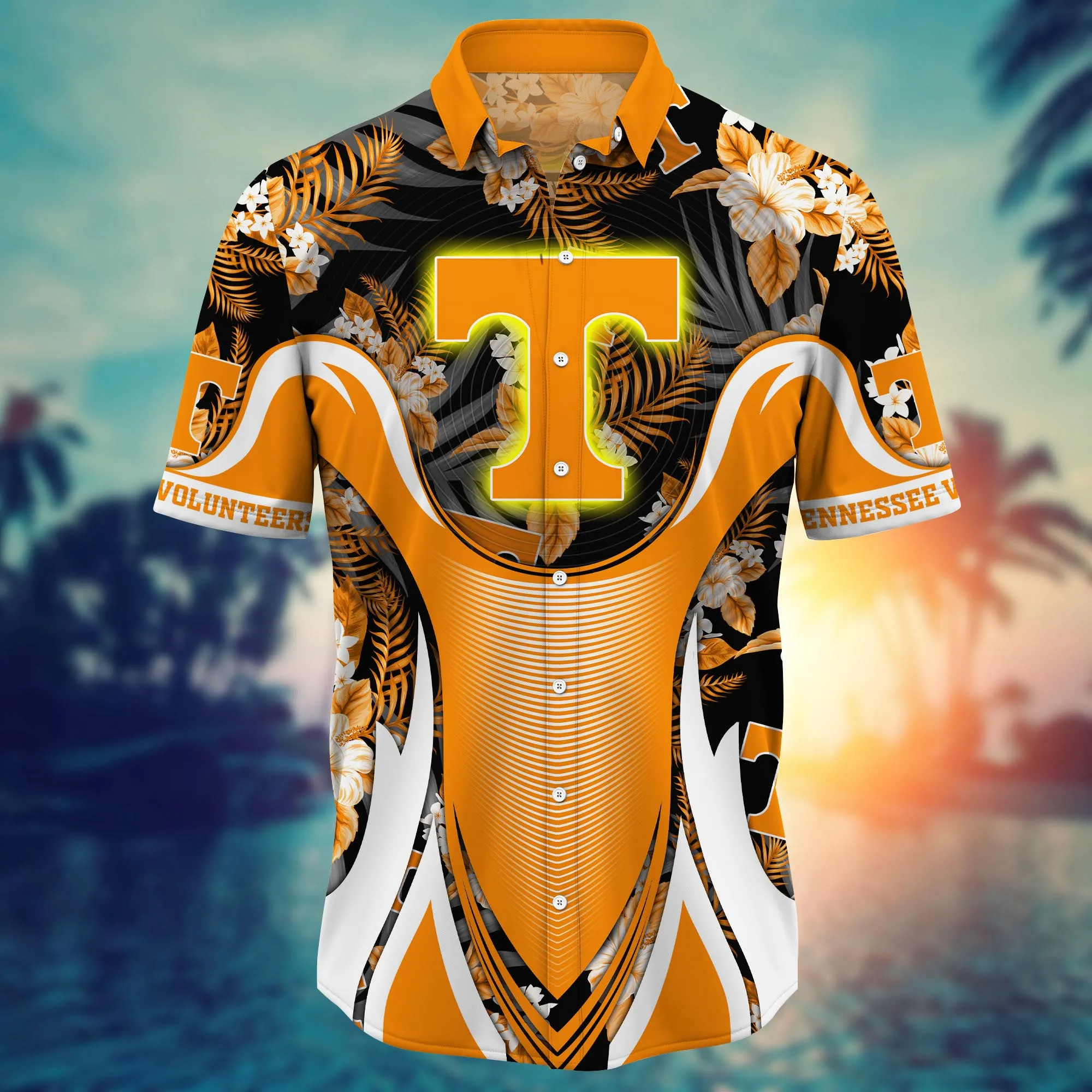 Tennessee Volunteers NCAA Hawaiian Shirt Sun-Soaked Aloha Shirt