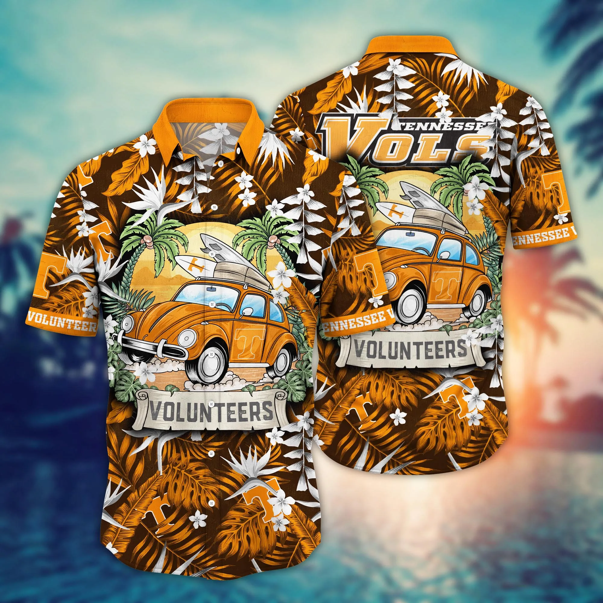 Tennessee Volunteers NCAA Hawaiian Shirt Sunningtime Aloha Shirt Tennessee Volunteers NCAA Hawaiian Shirt Sunningtime Aloha Shirt