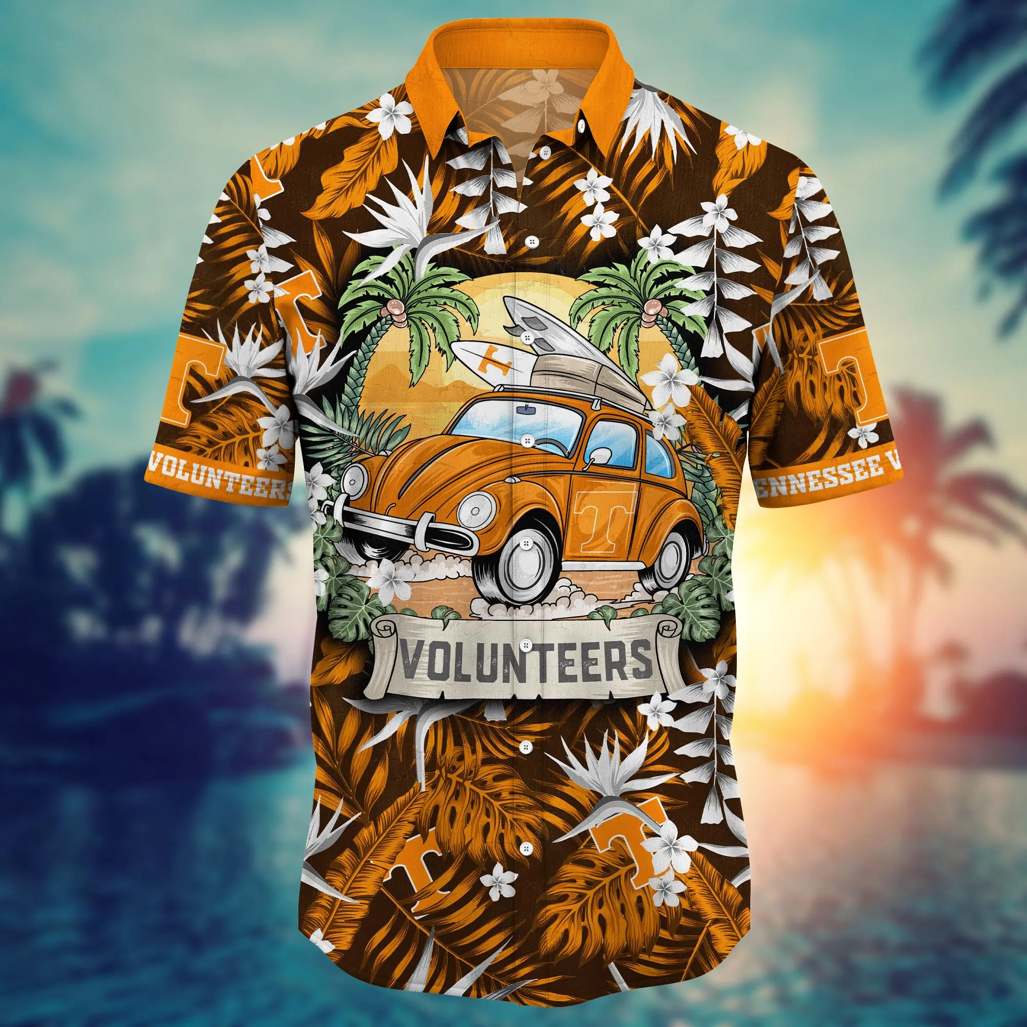 Tennessee Volunteers NCAA Hawaiian Shirt Sunningtime Aloha Shirt