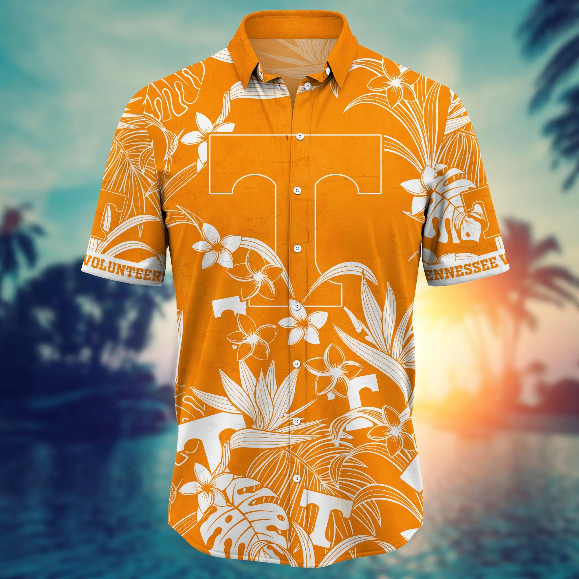Tennessee Volunteers NCAA Hawaiian Shirt Warm Nightstime Aloha Shirt