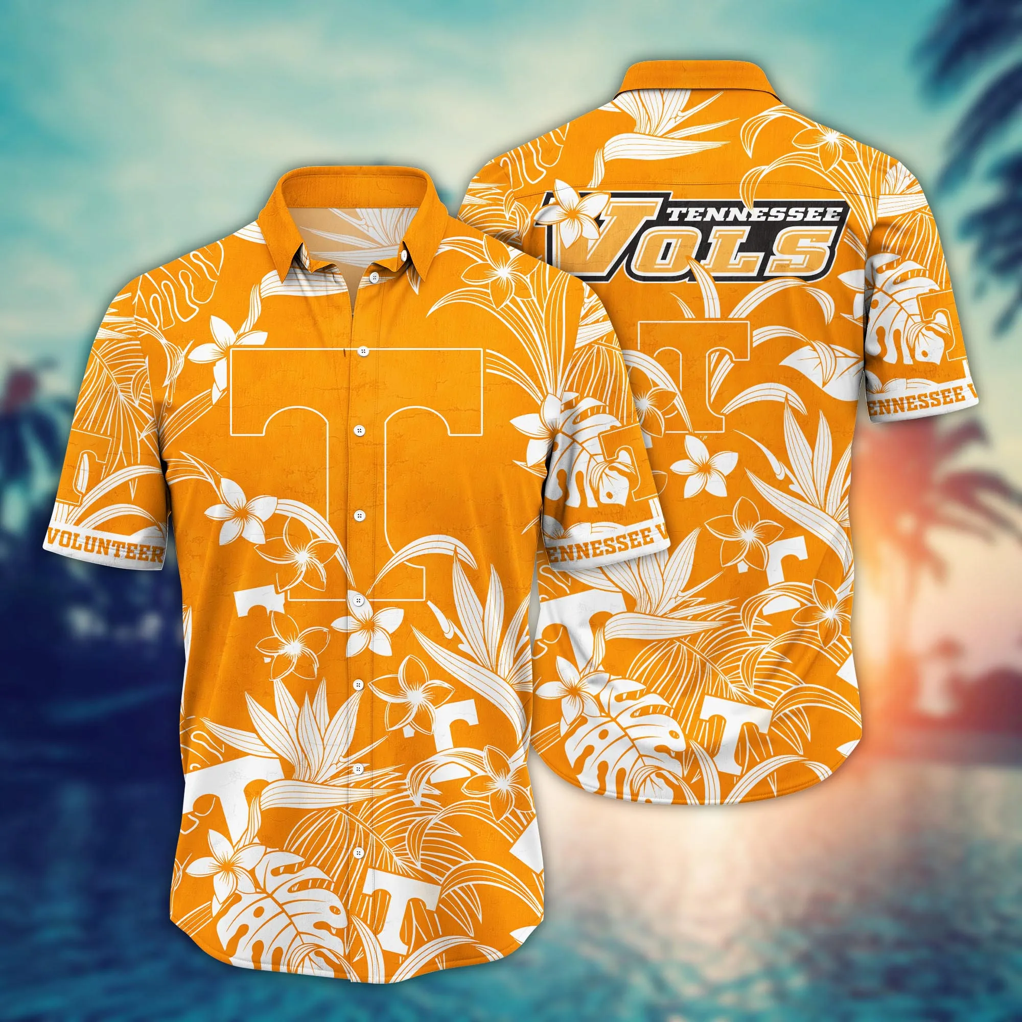 Tennessee Volunteers NCAA Hawaiian Shirt Warm Nightstime Aloha Shirt
