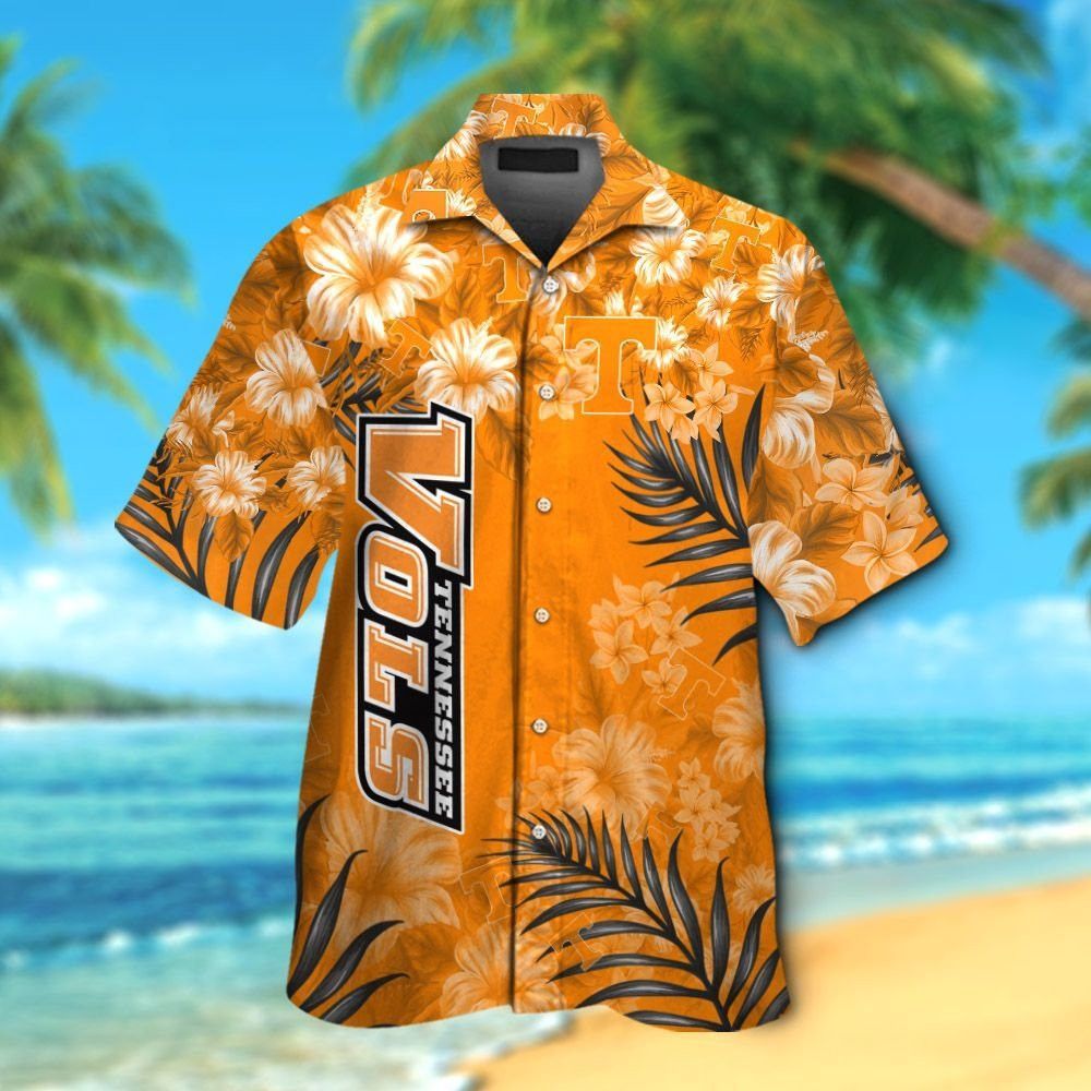 Tennessee Volunteers Short Sleeve Button Up Tropical Hawaiian Shirt VER01