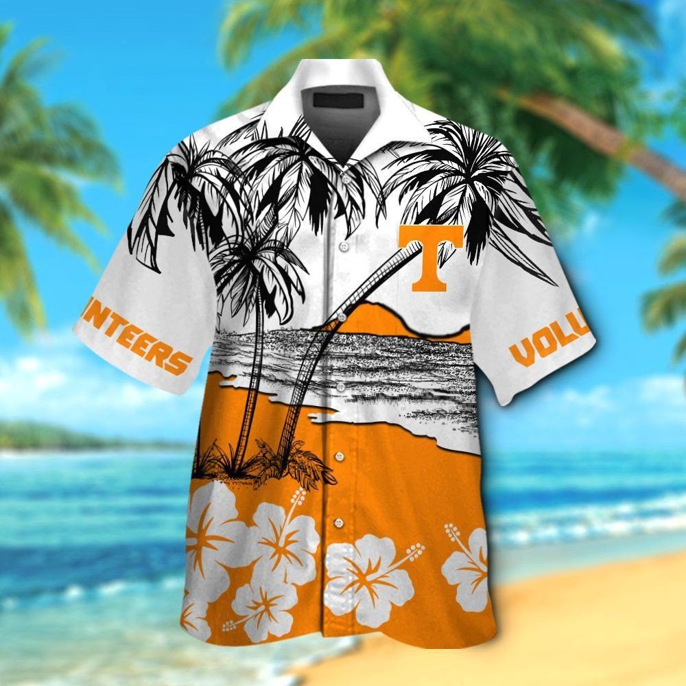 Tennessee Volunteers Short Sleeve Button Up Tropical Hawaiian Shirt VER011