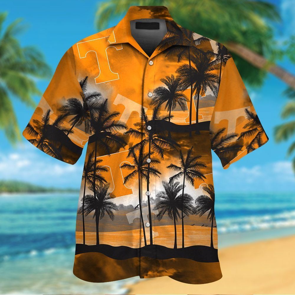 Tennessee Volunteers Short Sleeve Button Up Tropical Hawaiian Shirt VER012