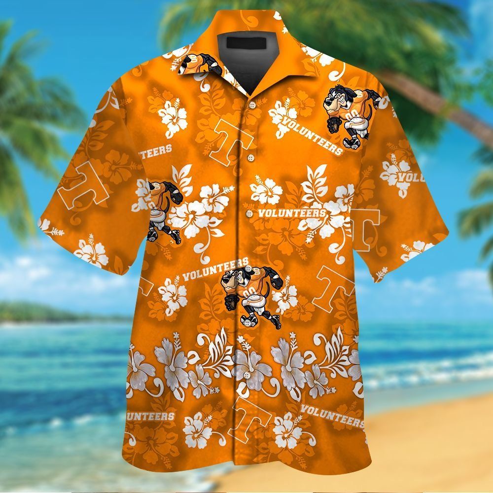 Tennessee Volunteers Short Sleeve Button Up Tropical Hawaiian Shirt VER014