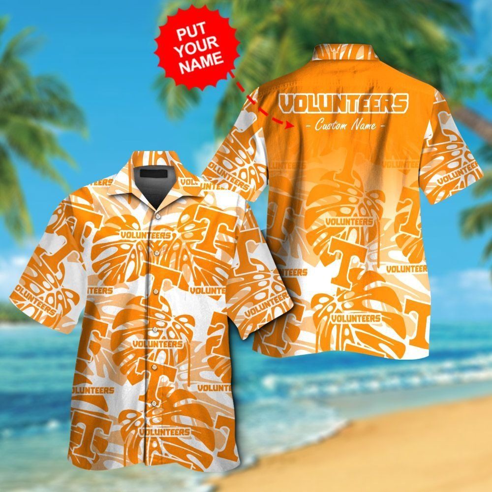 Tennessee Volunteers Short Sleeve Button Up Tropical Hawaiian Shirt VER016
