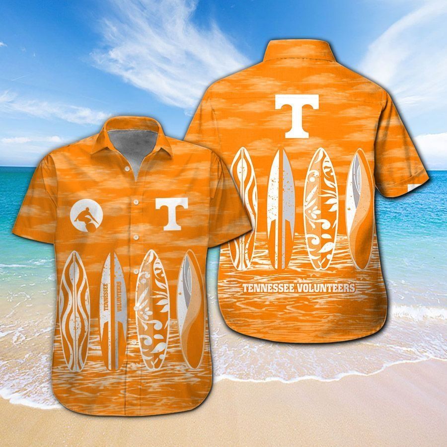 Tennessee Volunteers Short Sleeve Button Up Tropical Hawaiian Shirt VER018