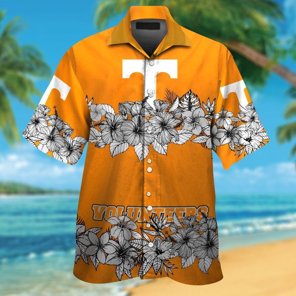 Tennessee Volunteers Short Sleeve Button Up Tropical Hawaiian Shirt VER02