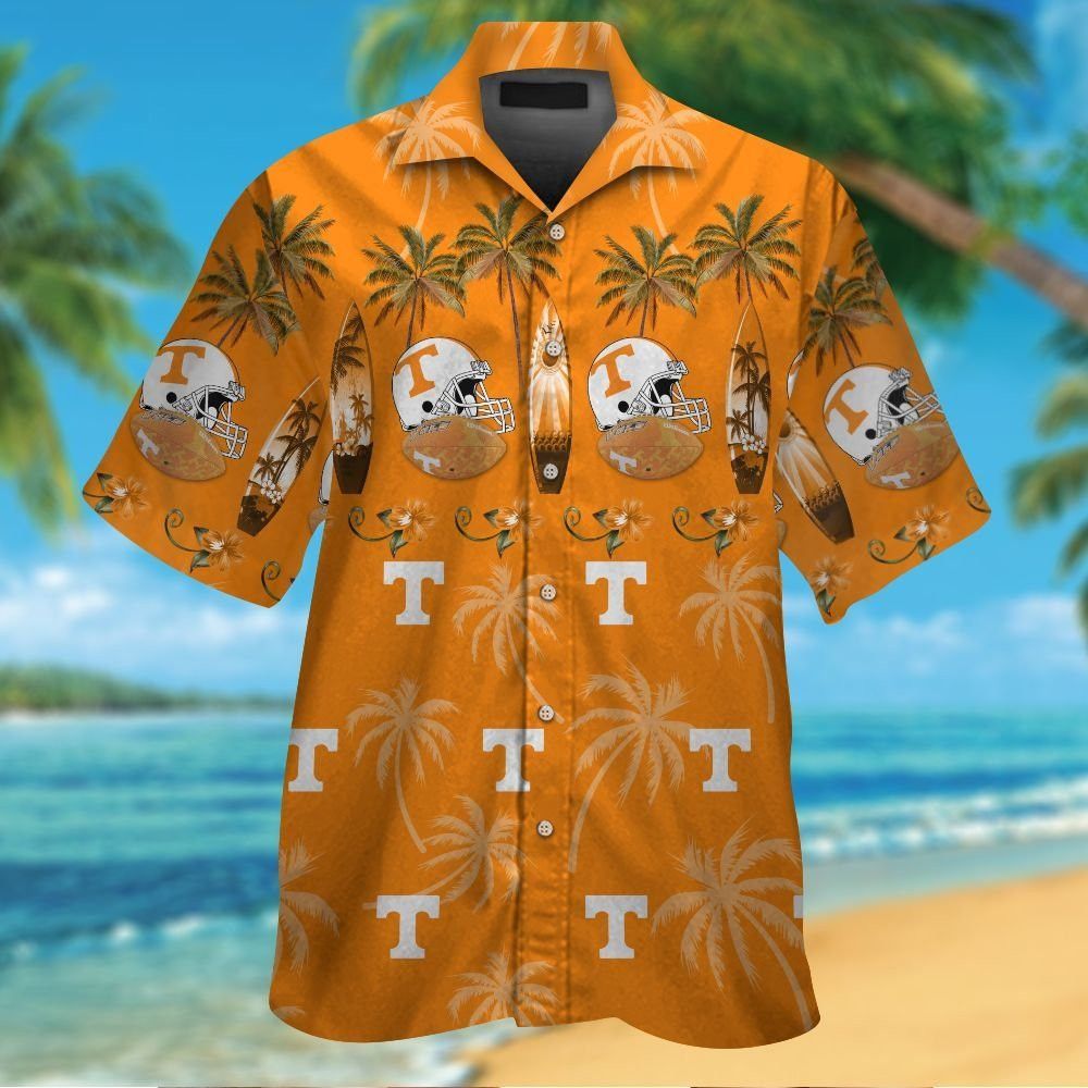 Tennessee Volunteers Short Sleeve Button Up Tropical Hawaiian Shirt VER022
