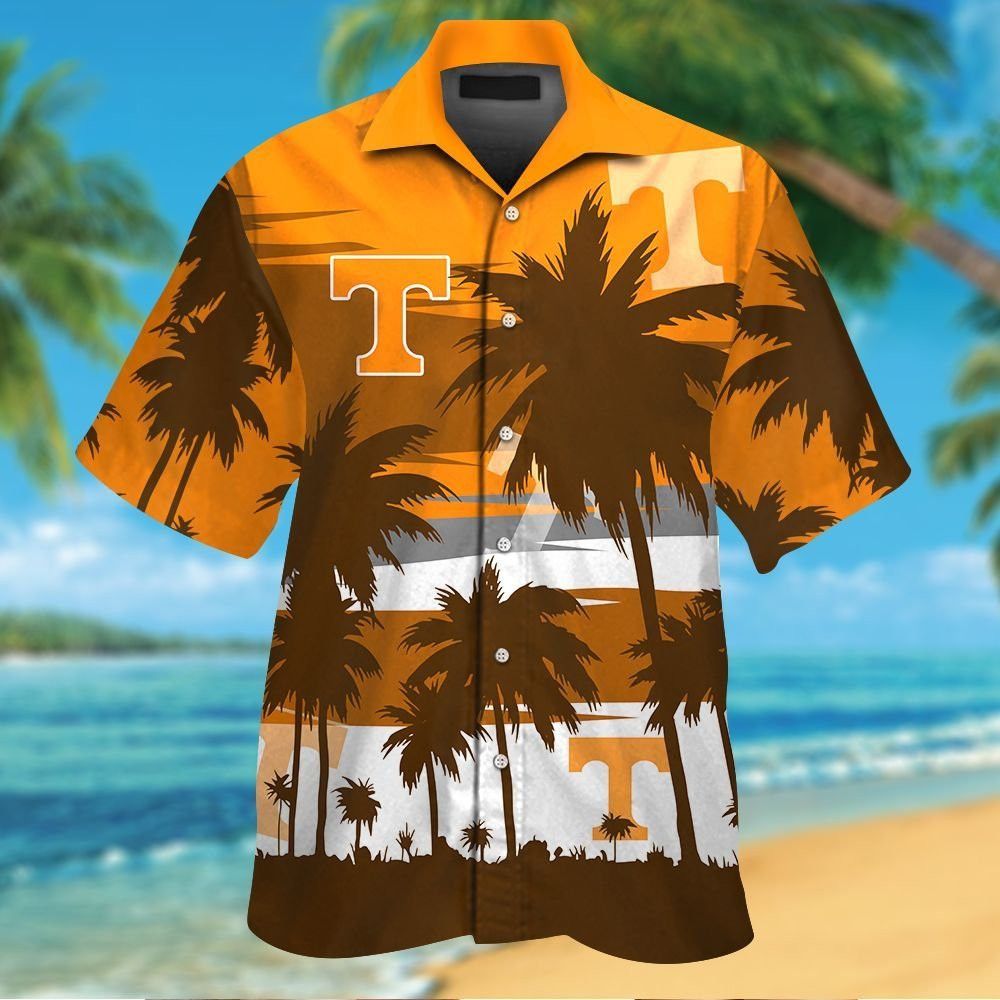 Tennessee Volunteers Short Sleeve Button Up Tropical Hawaiian Shirt VER024