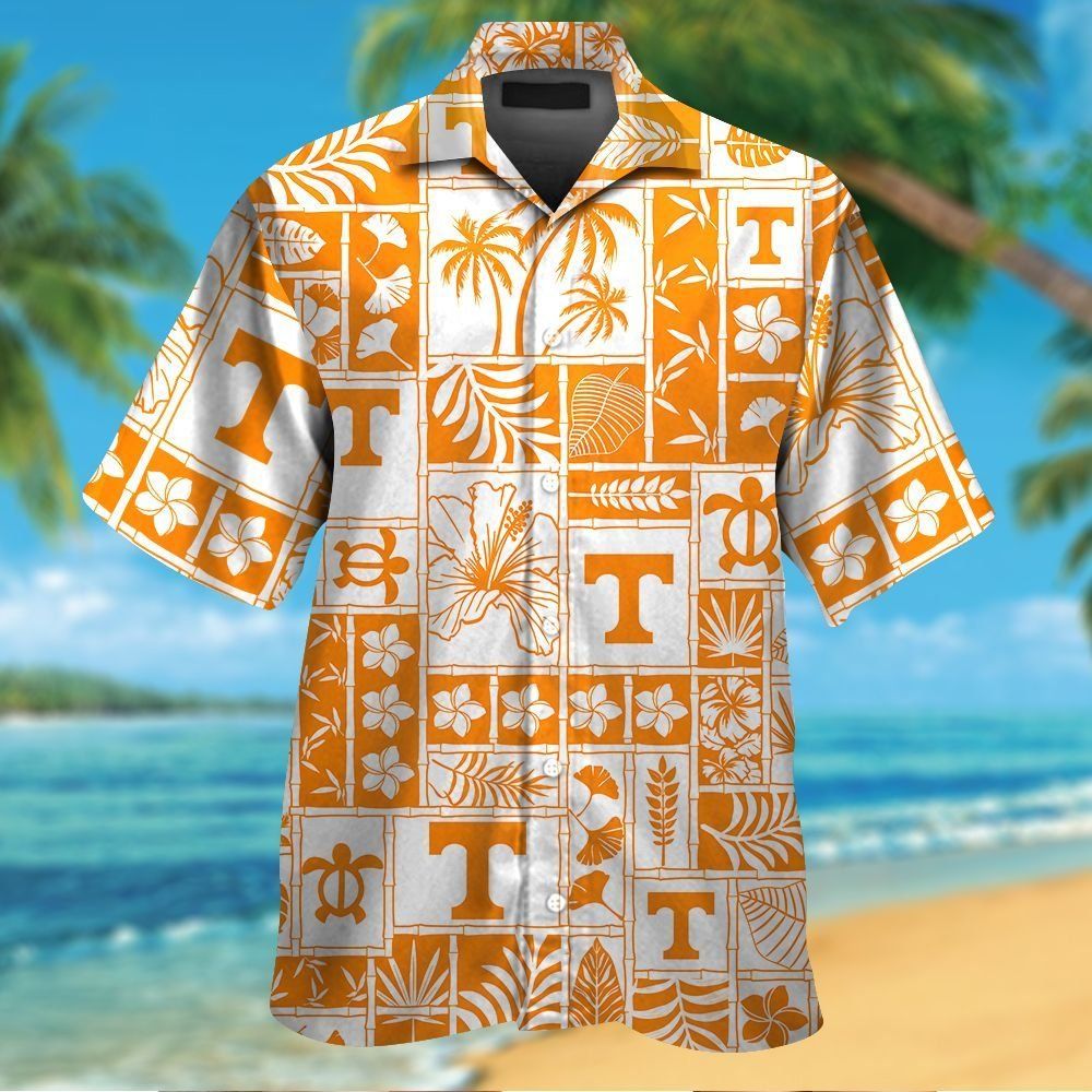 Tennessee Volunteers Short Sleeve Button Up Tropical Hawaiian Shirt VER027
