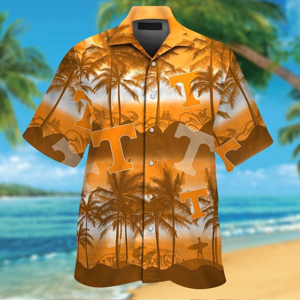 Tennessee Volunteers Short Sleeve Button Up Tropical Hawaiian Shirt VER028