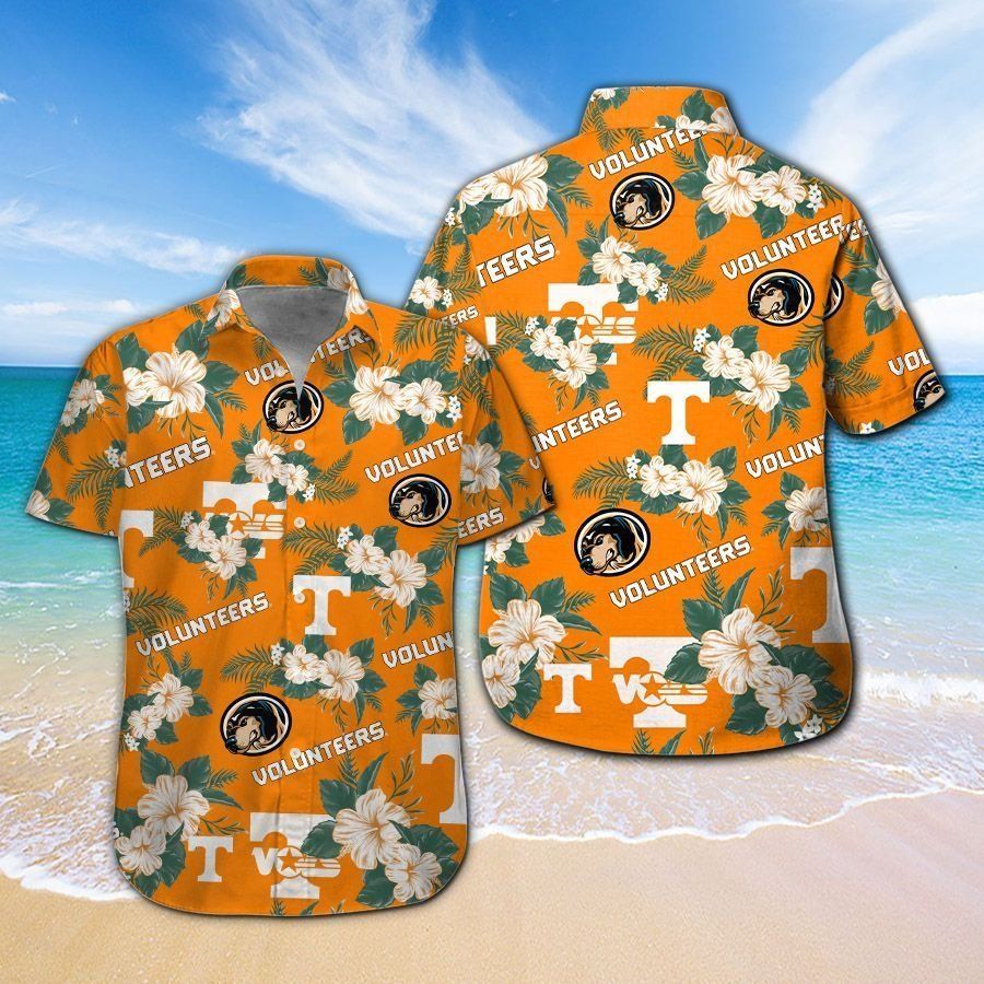 Tennessee Volunteers Short Sleeve Button Up Tropical Hawaiian Shirt VER030