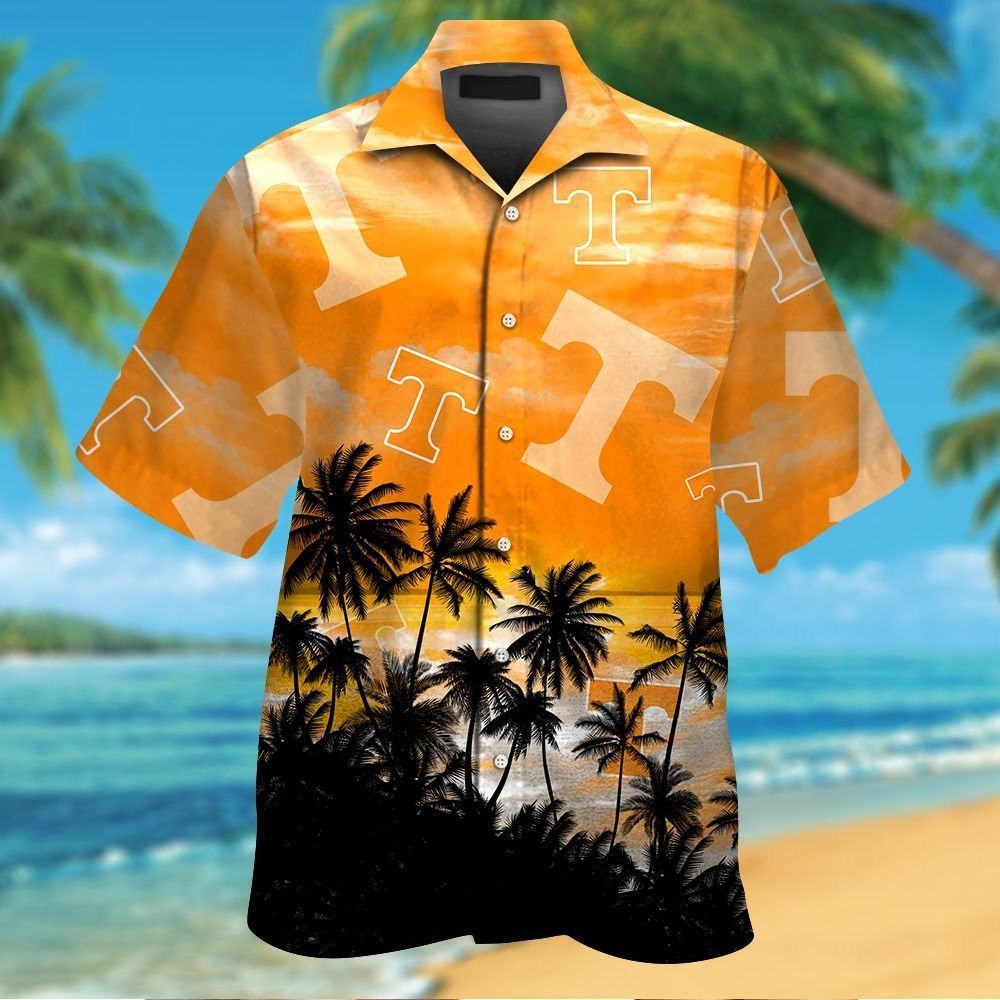 Tennessee Volunteers Short Sleeve Button Up Tropical Hawaiian Shirt VER031