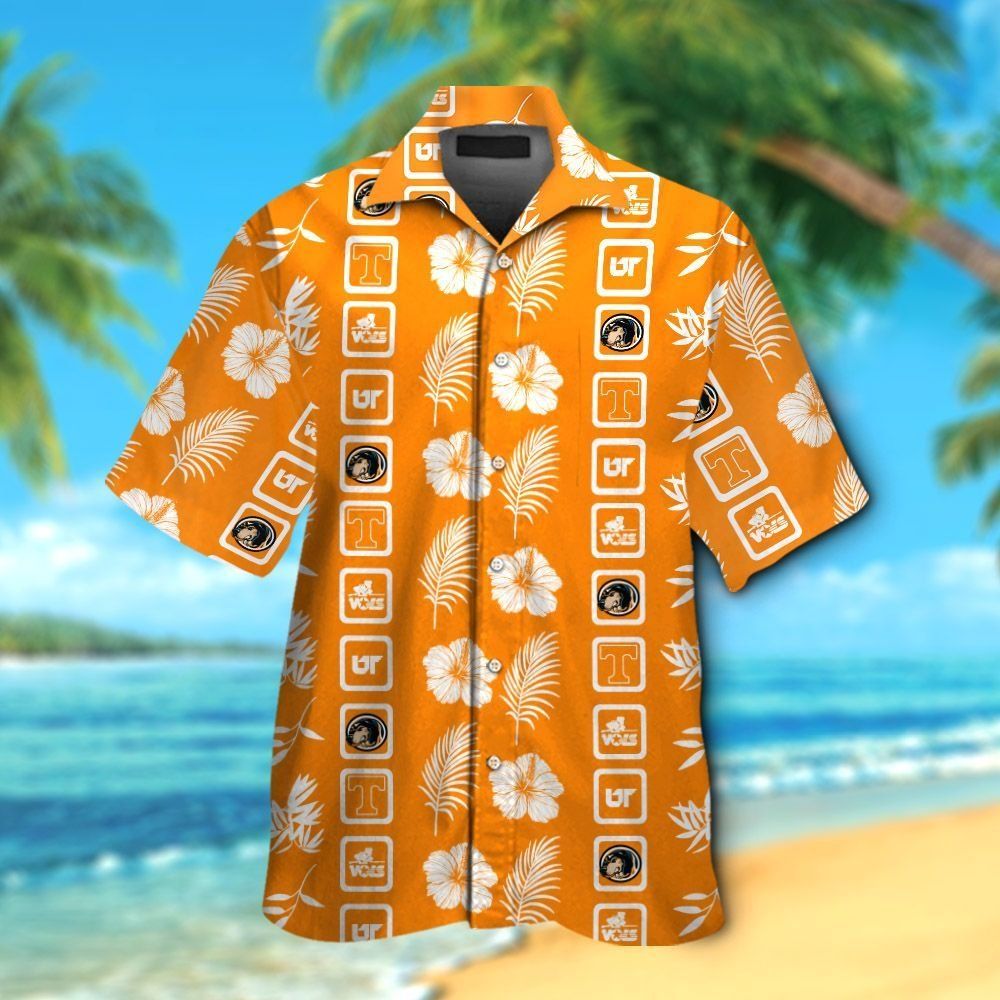Tennessee Volunteers Short Sleeve Button Up Tropical Hawaiian Shirt VER05