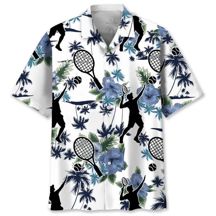 Tennis White Nature Hawaii Shirt