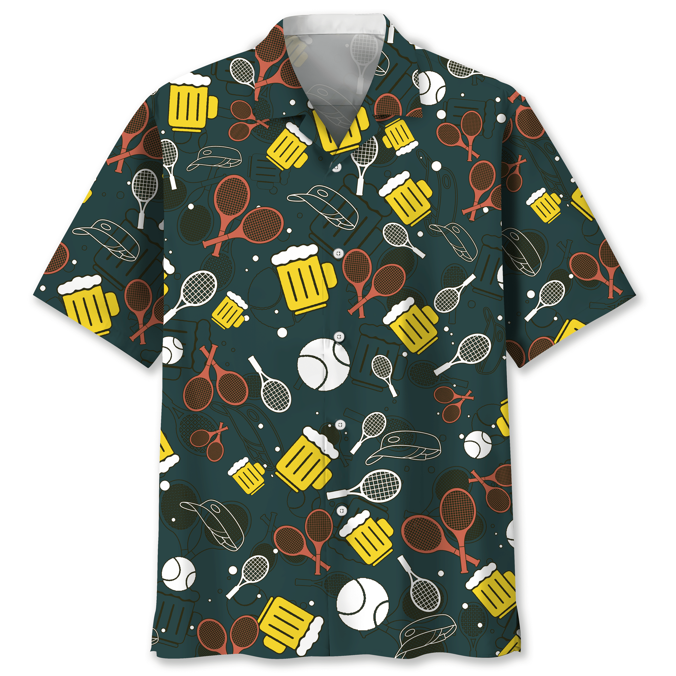Tennis With Beer Trendy Hawaiian Shirt