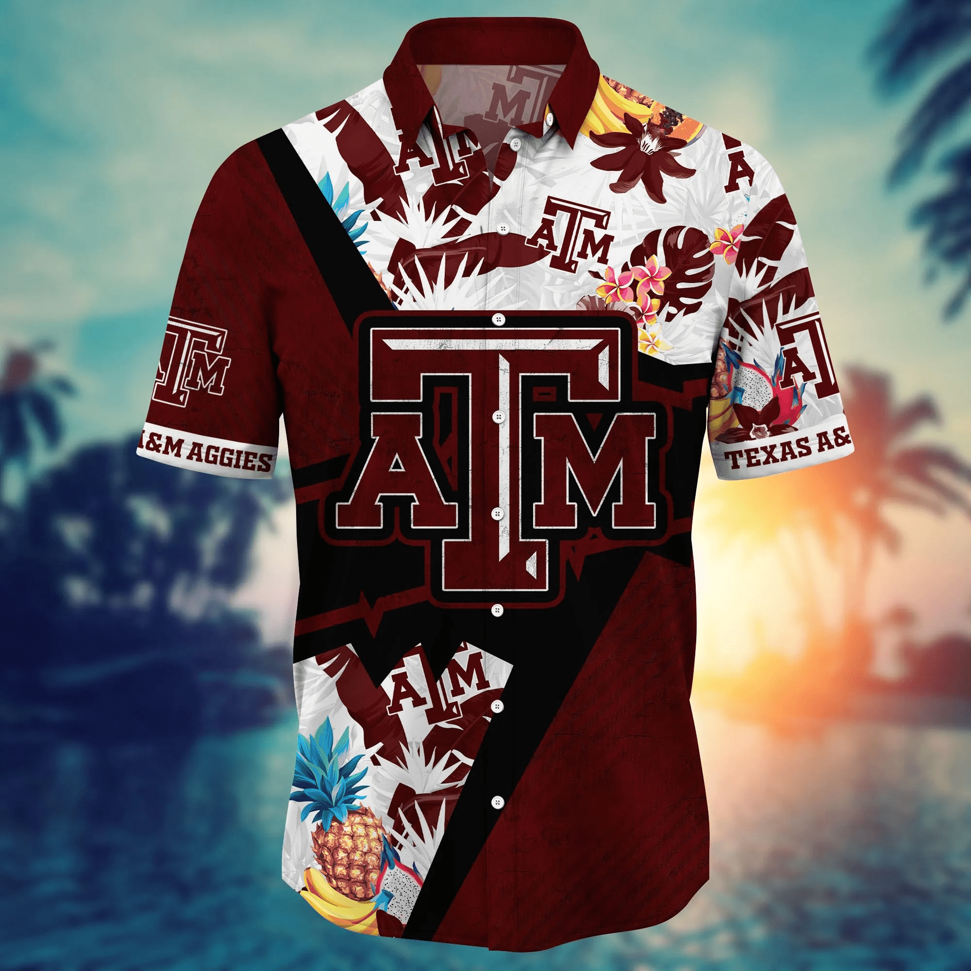 Texas A&Amp;M Aggies NCAA Hawaiian Shirt Bikinis Aloha Shirt